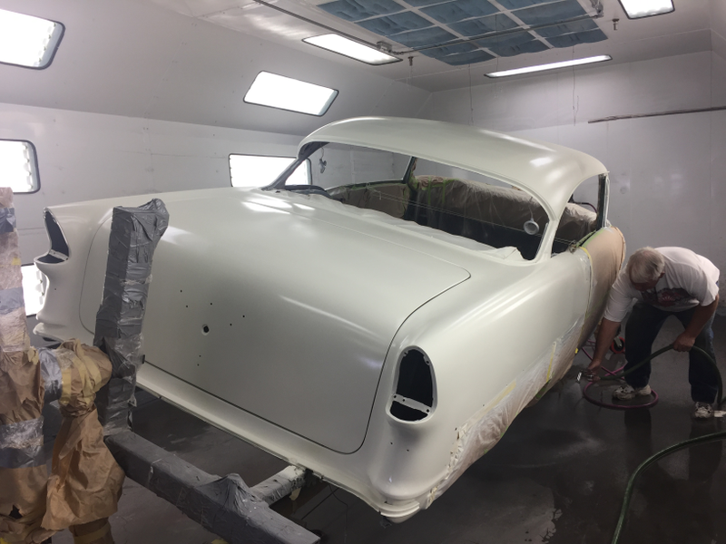Illustration for article titled 1955 Chevy Bel Air Project Update- Body in full color!